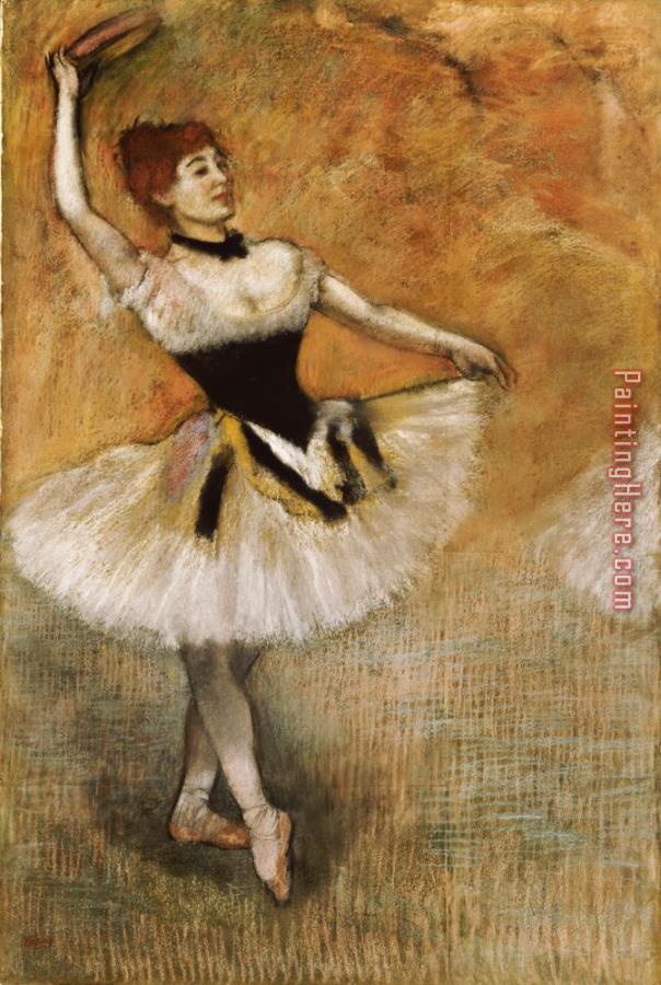 Edgar Degas Dancer with Tambourine